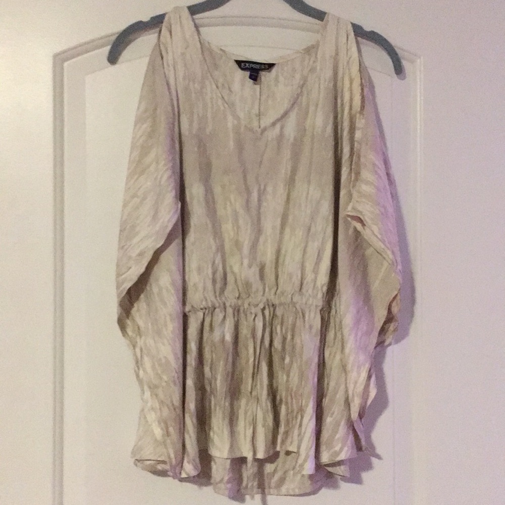 Express dolman cold shoulder top